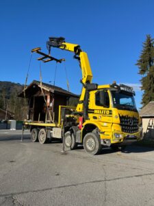 Abribus sur un camion Melito