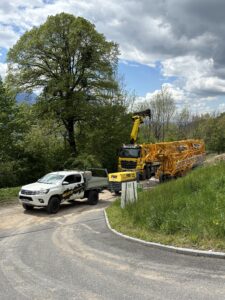 Transfert de grue Potain