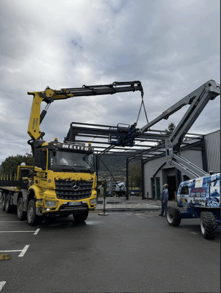 Camion grue 8x8 mercedes